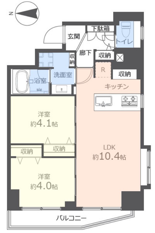 ライオンズマンション大山第6　7階　間取図